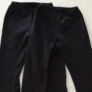 2 pairs American Apparel winter leggings sz M