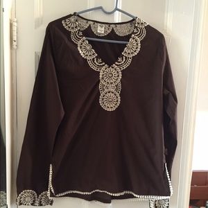 Embroidered PrAna top
