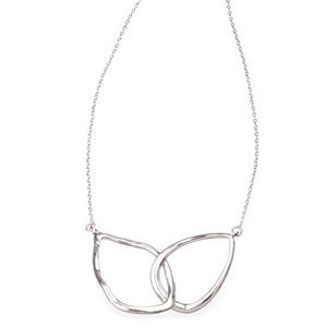 Interlocking Double Teardrop Necklace