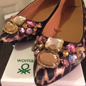 Brand new Benetton flats. Never been worn.