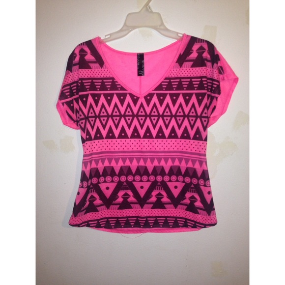 Pink tribal shirt