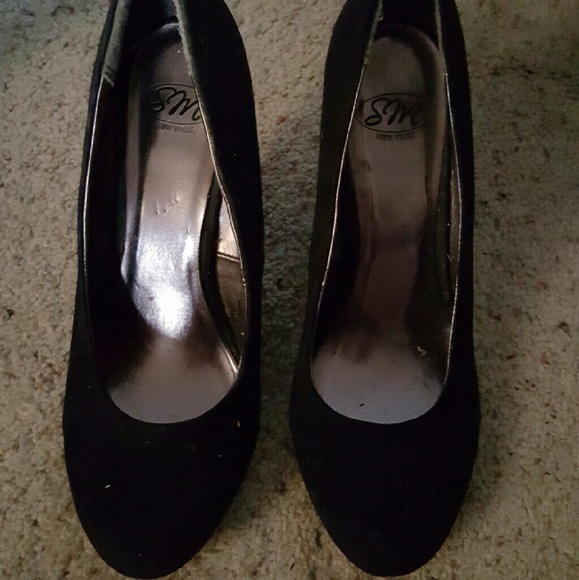 SM black heels, 8. EUC.