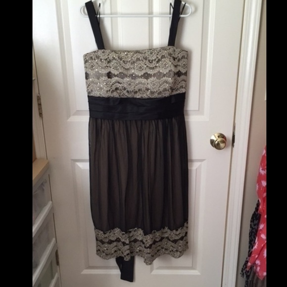 Black & Gold Cocktail Dress