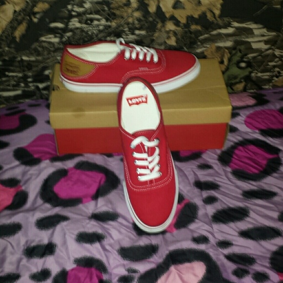 Red Levi's Tennis Shoes