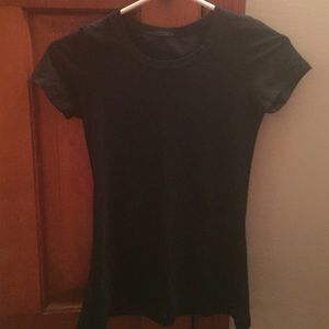 Black lulu lemon cotton tee