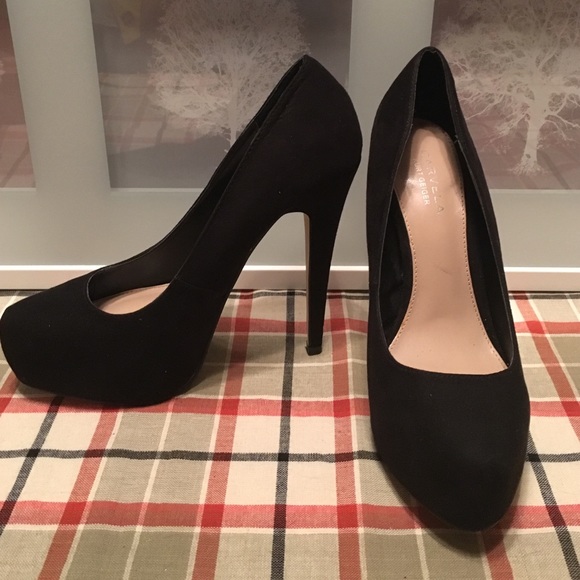 Carvela platform heels black 38 size 8