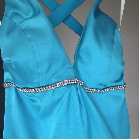 Aqua prom dress!! - Picture 3 of 3