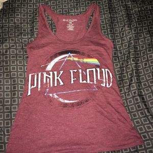 Pink Floyd Maroon Tank top