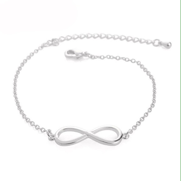 Celebrity Style Silver Gold Tone Infinity bracelet - Picture 2 of 4