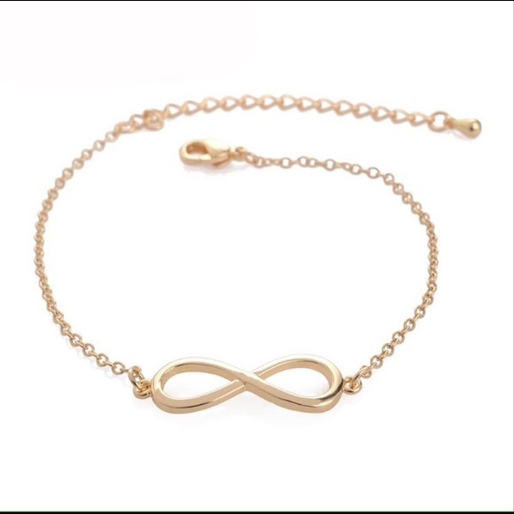 Celebrity Style Silver Gold Tone Infinity bracelet - Picture 4 of 4
