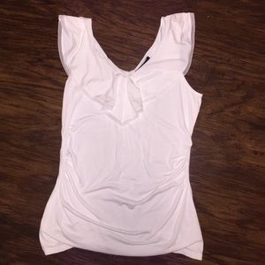 WHBM White cotton top