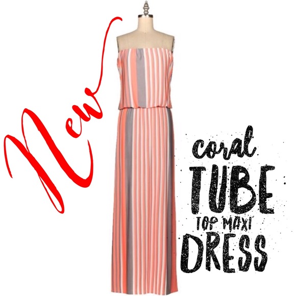 Coral Maxi Dress