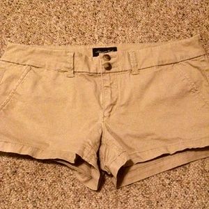 Khaki American Eagle Stretch Shorts