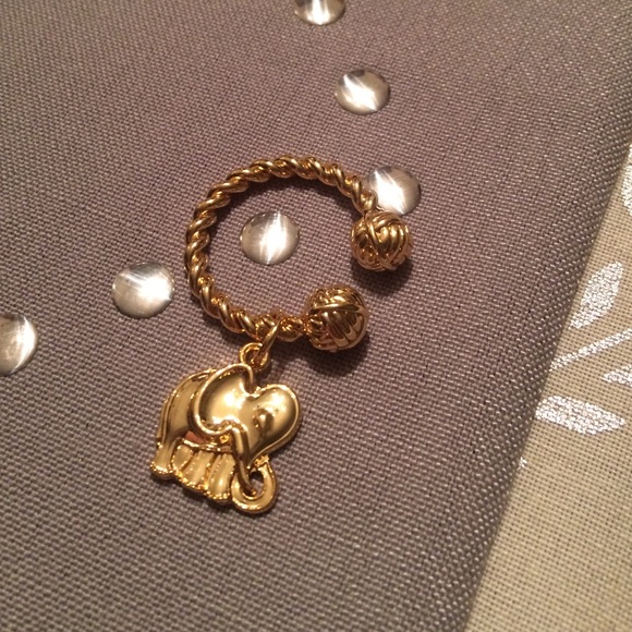 Lilly Pulitzer elephant key chain