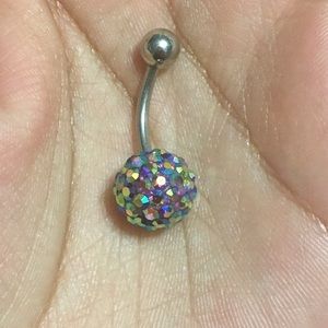 New iridescent belly ring