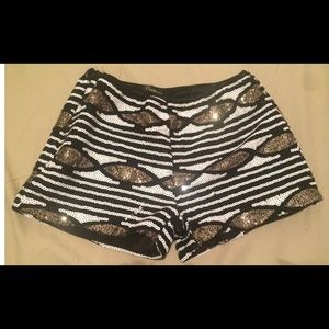Sequined shorts