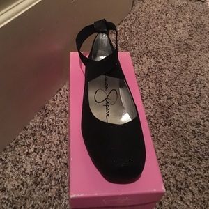 Jessica Simpson black ballet style flats