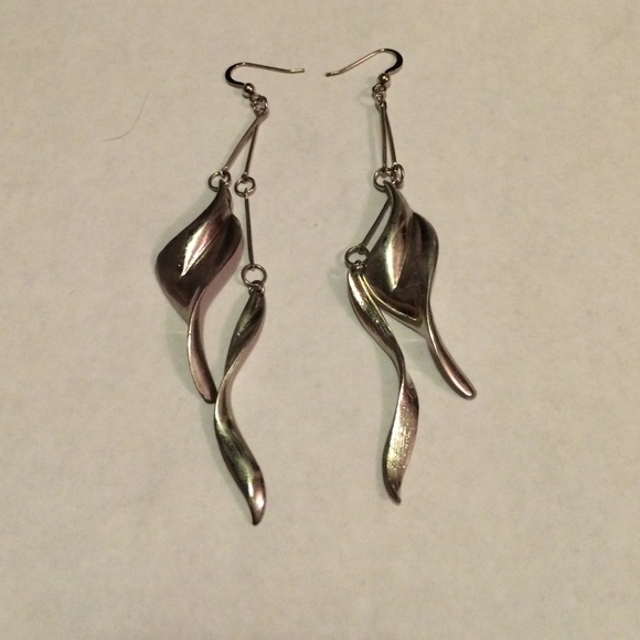 Silver earrings
