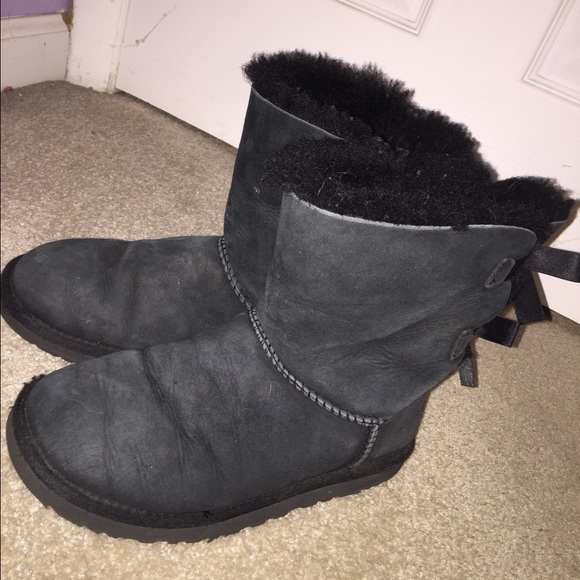 ugg Australia black bow boots