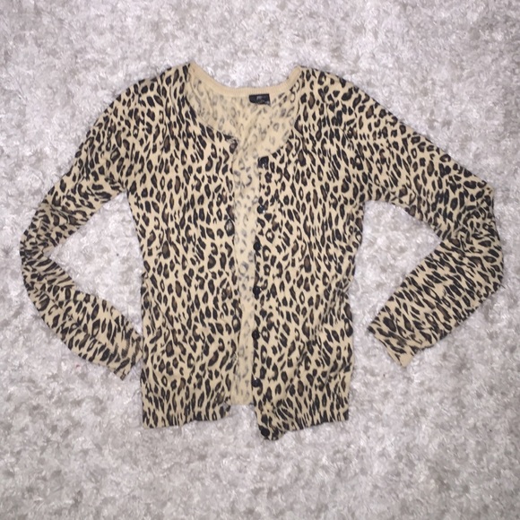 cheetah cardigan