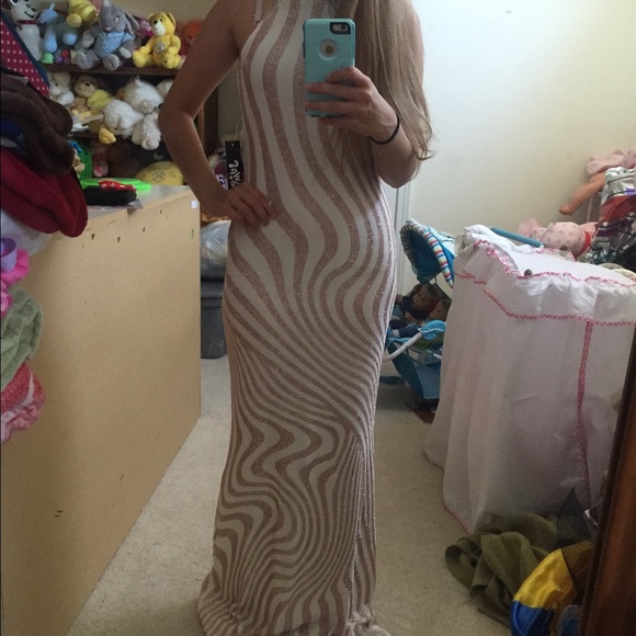 Formal cream/gold dress