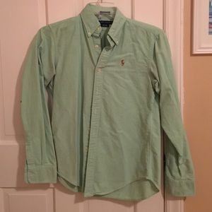 Women's Ralph Lauren classic fit, button down polo