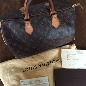 Authentic Louis Vuitton Speedy 35