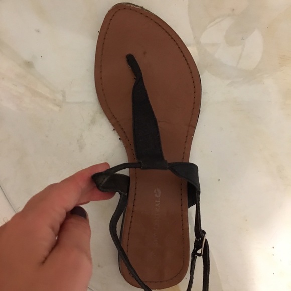 Sparkly black sandal