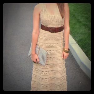 RARE Victoria's Secret crochet maxi dress