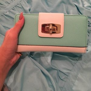 Super cute mint green wallet
