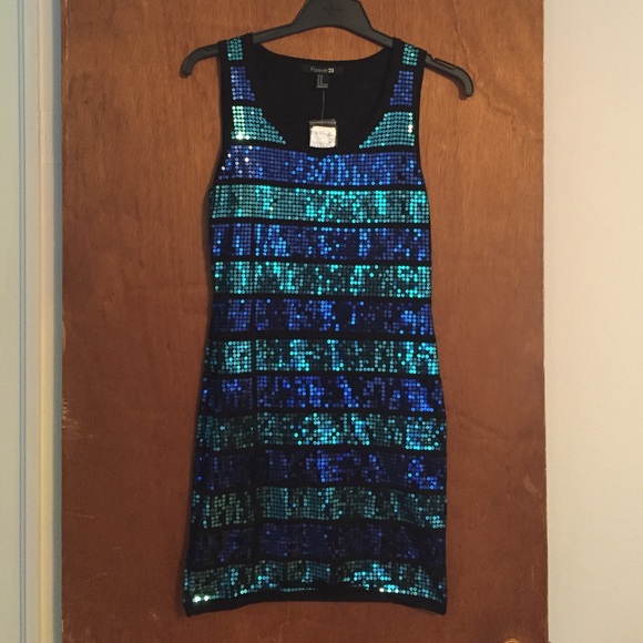 Black Sequin Dress