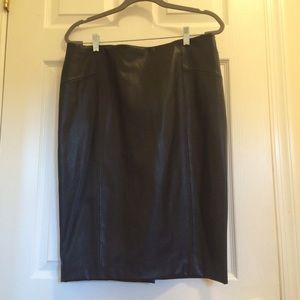 Zara Faux-Leather Pencil Skirt