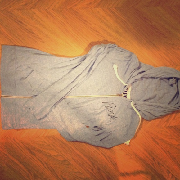 Lightweight PINK zip up sweatshirt