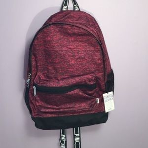 VS Pink Maroon Campus Backpack!