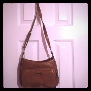 Brown leather bag