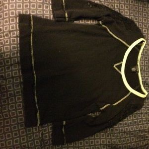 black rue 21 long sleeve lace shirt