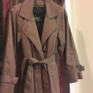 London fog trench coat.