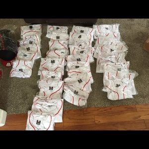 Adult sleeveless jerseys.