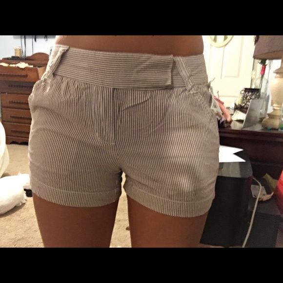 J crew striped shorts