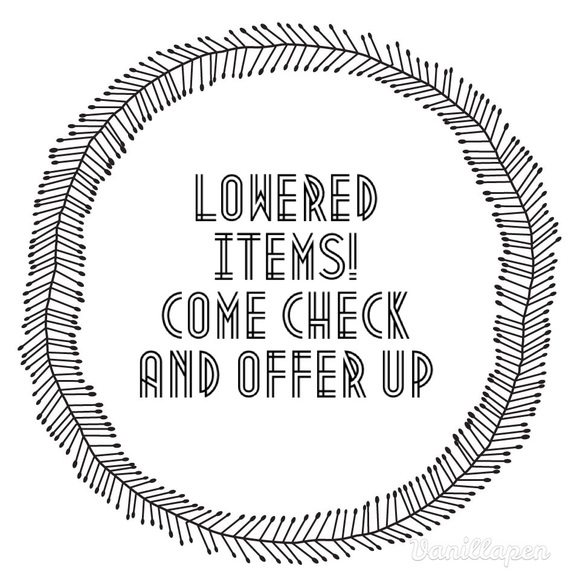 Lowered prices on lots of items