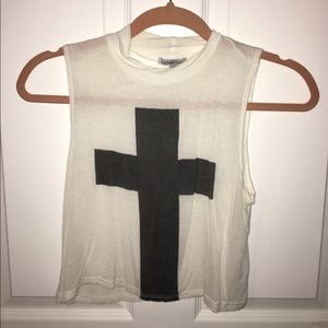 Charlotte Russe Cross, High/Turtle-Neck Crop Top