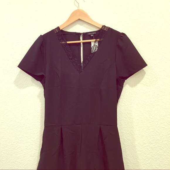 Nwt: Black lacey romper