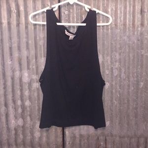 AE black crop top