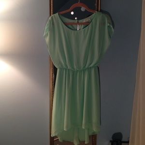 Lush mint green dress