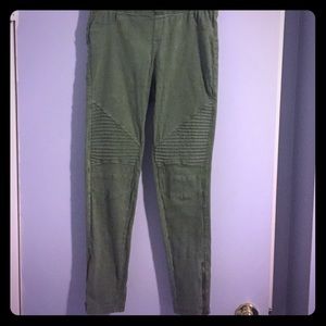 Olive Green Jeggings- Boutique Item