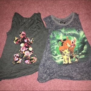 Disney Mickey and Lion King Tanks