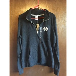 VS Pink 1/4 zip pull over