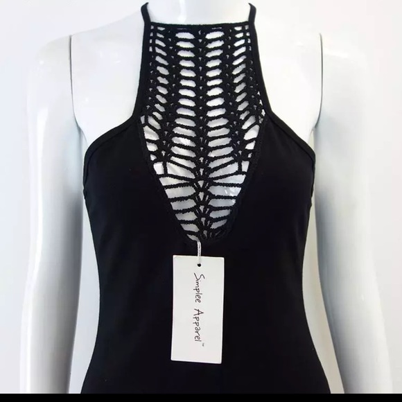 Quality Sexy Sleeveless Backless Cutout Body Suit - Picture 3 of 4