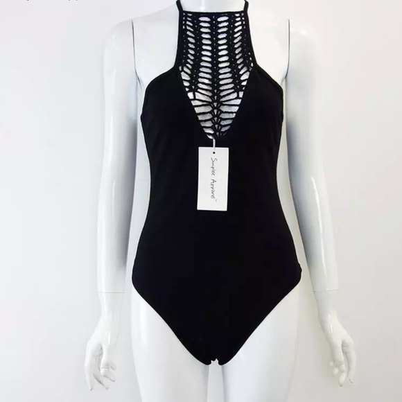 Quality Sexy Sleeveless Backless Cutout Body Suit - Picture 4 of 4