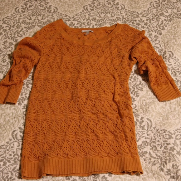Crocheted O'Neill Orange Sweater